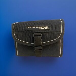 Nintendo DS Lite Carrying Case Black Travel  Case Pouch Holds Console Vintage